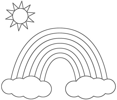 buongiorno con l arcobaleno|Tanti disegni con l'arcobaleno da stampare e colorare .